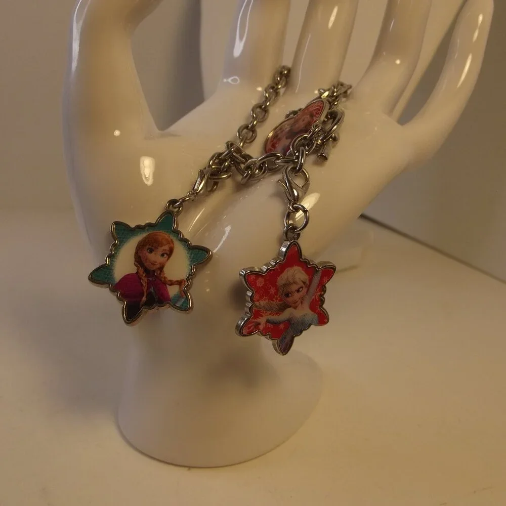 Disney Charm Bracelet - Removable Charms from Frozen - Elsa & Ana